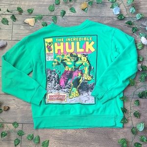 Forever 21 Green Hulk Comic Sweater